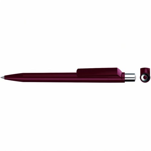 ON TOP SI F Druckkugelschreiber (Art.-Nr. CA769964) - Druckkugelschreiber mit farbig gedeckt...