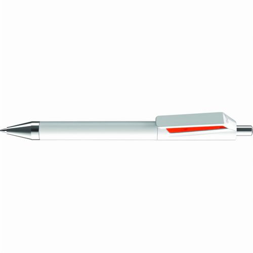 FUSION SI Druckkugelschreiber (Art.-Nr. CA774168) - Druckkugelschreiber mit gedeckt glänzen...