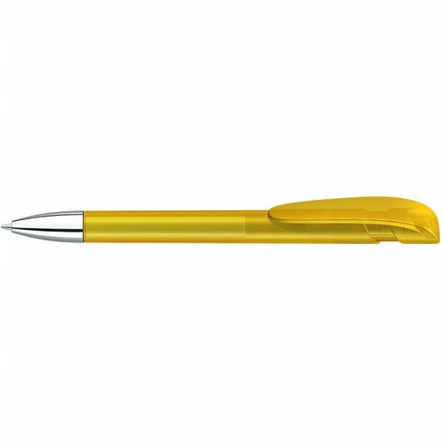 YES frozen SI Druckkugelschreiber (Art.-Nr. CA784144) - Druckkugelschreiber mit transparent...