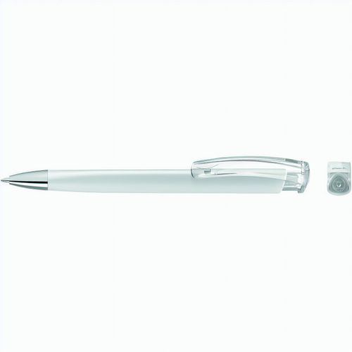 TRINITY K transparent SI RECY Druckkugelschreiber (Art.-Nr. CA788061) - Druckkugelschreiber mit gedeckt mattem...