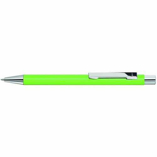 STRAIGHT SI Druckkugelschreiber (Art.-Nr. CA796237) - Metall-Druckkugelschreiber mit mattem...