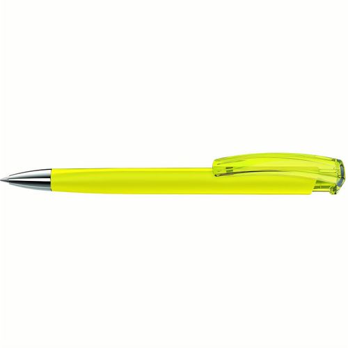 TRINITY K transparent SI GUM Druckkugelschreiber (Art.-Nr. CA802298) - Druckkugelschreiber mit gummiertem...