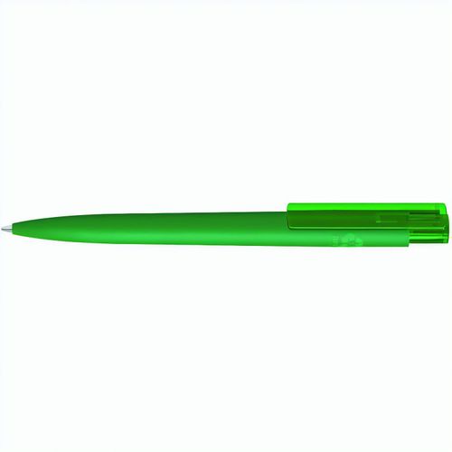 RECYCLED PET PEN PRO K transparent GUM Druckkugelschreiber (Art.-Nr. CA802447) - Druckkugelschreiber mit gummiertem...