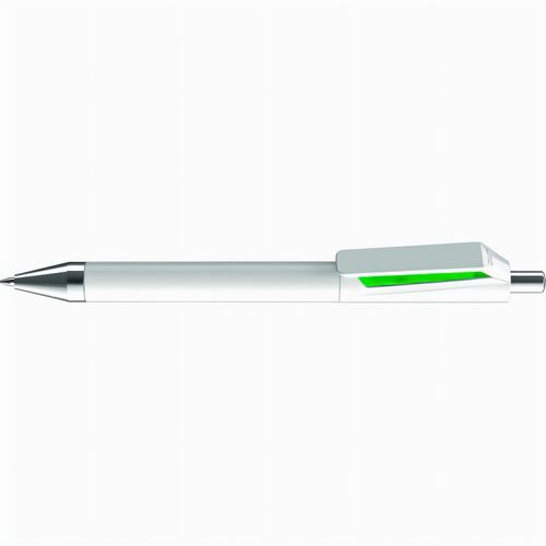 FUSION SI Druckkugelschreiber (Art.-Nr. CA813923) - Druckkugelschreiber mit gedeckt glänzen...