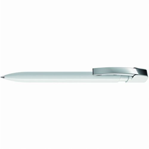 SKY M Druckkugelschreiber (Art.-Nr. CA816692) - Druckkugelschreiber mit gedeckt glänzen...