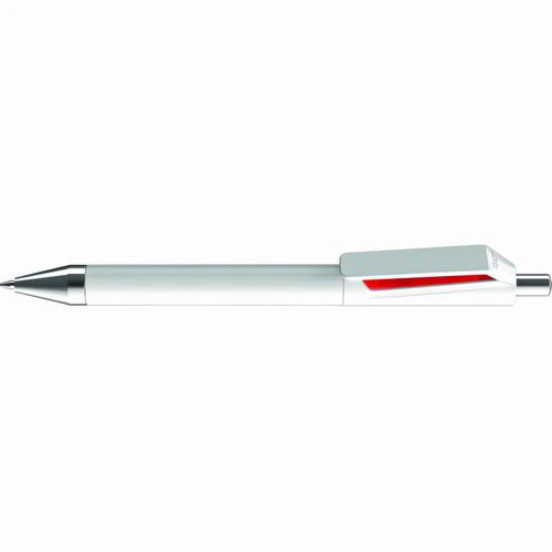 FUSION SI Druckkugelschreiber (Art.-Nr. CA867042) - Druckkugelschreiber mit gedeckt glänzen...