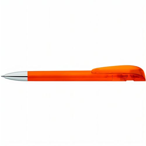 YES transparent SI Druckkugelschreiber (Art.-Nr. CA876573) - Druckkugelschreiber mit transparent...