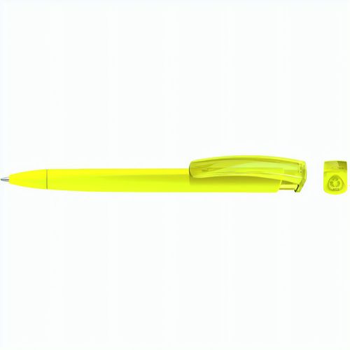 TRINITY K transparent RECY Druckkugelschreiber (Art.-Nr. CA882240) - Druckkugelschreiber mit gedeckt mattem...