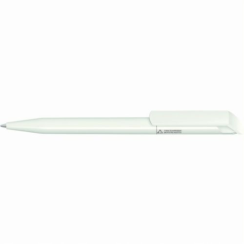 POP RECY Drehkugelschreiber (Art.-Nr. CA883308) - Drehkugelschreiber mit gedeckt glänzend...