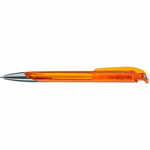 SPLASH transparent SI Druckkugelschreiber (Art.-Nr. CA891849) - Druckkugelschreiber mit glänzend transp...