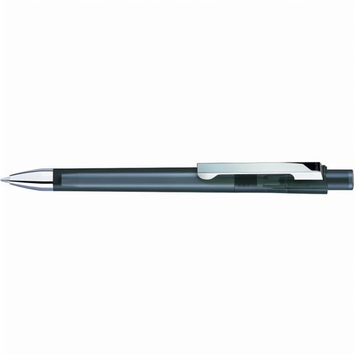 CHECK frozen M-SI Druckkugelschreiber (Art.-Nr. CA915127) - Druckkugelschreiber mit transparent...