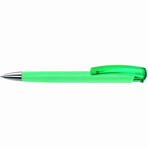 TRINITY K transparent SI GUM Druckkugelschreiber (Art.-Nr. CA915247) - Druckkugelschreiber mit gummiertem...