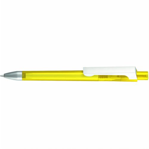CHECK frozen KG SI Druckkugelschreiber (Art.-Nr. CA956147) - Druckkugelschreiber mit transparent...