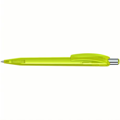 BEAT transparent Druckkugelschreiber (Art.-Nr. CA958120) - Druckkugelschreiber mit glänzend transp...