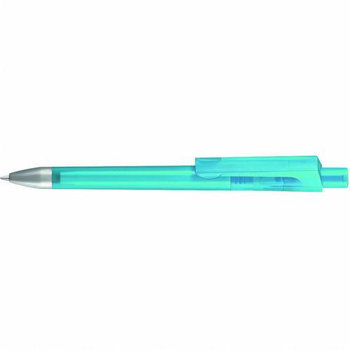 CHECK frozen SI Druckkugelschreiber (Art.-Nr. CA959377) - Druckkugelschreiber mit transparent...