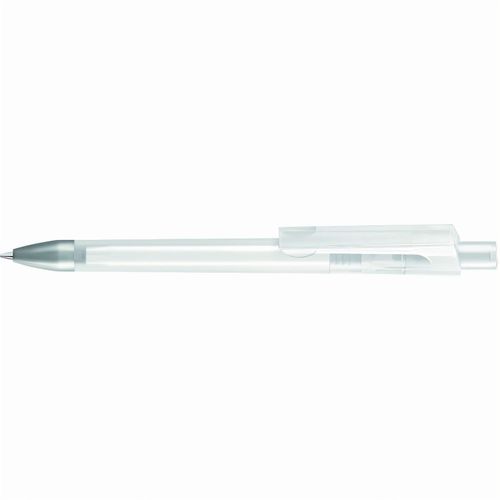 CHECK frozen SI Druckkugelschreiber (Art.-Nr. CA968785) - Druckkugelschreiber mit transparent...