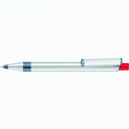 RECYCLED PET PEN ALUMA transparent Druckkugelschreiber (Art.-Nr. CA975298) - Metall-Druckkugelschreiber mit Metallspi...