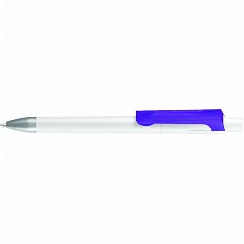 CHECK K frozen SI Druckkugelschreiber (Art.-Nr. CA978747) - Druckkugelschreiber mit gedeckt matten...