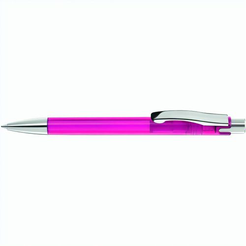 CANDY transparent SI Druckkugelschreiber (Art.-Nr. CA984071) - Druckkugelschreiber mit transparent...