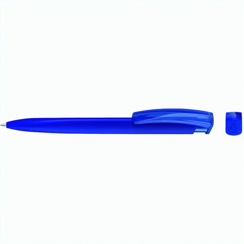 TRINITY K transparent RECY Druckkugelschreiber (Art.-Nr. CA992047) - Druckkugelschreiber mit gedeckt mattem...