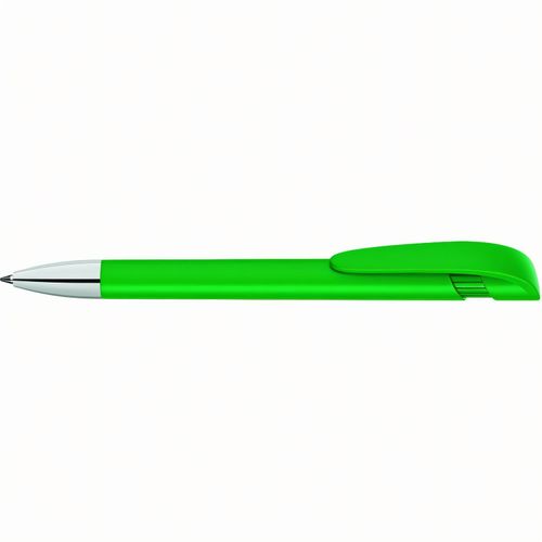 YES F SI Druckkugelschreiber (Art.-Nr. CA997980) - Druckkugelschreiber mit gedeckt mattem...