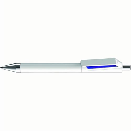 FUSION SI Druckkugelschreiber (Art.-Nr. CA998889) - Druckkugelschreiber mit gedeckt glänzen...