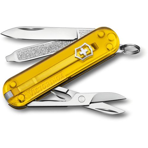 Schweizer Taschenmesser Victorinox Classic SD (Art.-Nr. CA054877) - Mini-Taschenmesser mit 7 Funktionen:...