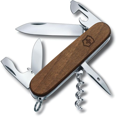 Schweizer Taschenmesser Spartan Wood (Art.-Nr. CA239747) - Messer mit 10 Funktionen: grosse +...