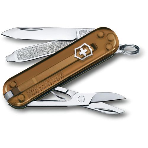 Schweizer Taschenmesser Victorinox Classic SD (Art.-Nr. CA535548) - Mini-Taschenmesser mit 7 Funktionen:...