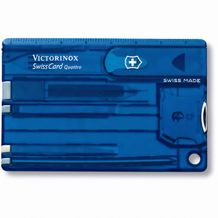 Original Victorinox SwissCard Quattro (transparent blau) (Art.-Nr. CA621364)