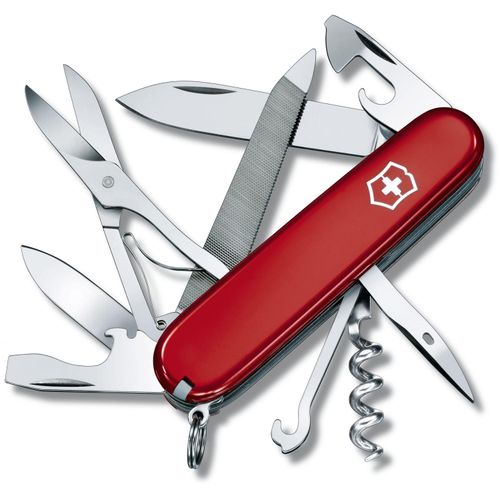 Schweizer Taschenmesser Victorinox Mountaineer (Art.-Nr. CA835192) - Messer mit 18 Funktionen (Große Klinge,...