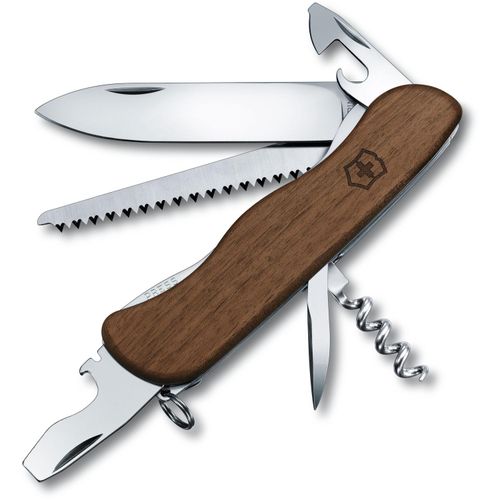 Schweizer Taschenmesser Forester Wood (Art.-Nr. CA957157) - Messer mit 10 Funktionen: grosse +...