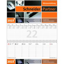Tischquerkalender Business-Premium (Kalendarium schwarz / rot) (Art.-Nr. CA125530)