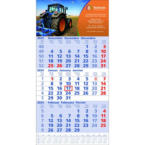Papierwandkalender Top 12 (Art.-Nr. CA128715) - Papierwandkalender mit 3 Monaten auf...