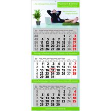 Papierwandkalender Classic 3 (Kalendarium schwarz / rot) (Art.-Nr. CA165541)