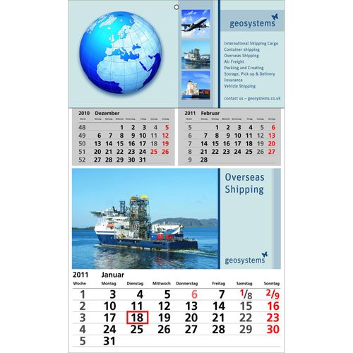Papierwandkalender Complete 5 (Art.-Nr. CA263605) - Papierwandkalender mit 5 Monaten auf...