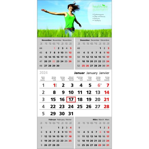 Papierwandkalender Top Five (Art.-Nr. CA671920) - Papierwandkalender mit 5 Monaten auf...