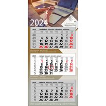 Papierwandkalender Basic 3 (Kalendarium schwarz / rot) (Art.-Nr. CA762930)
