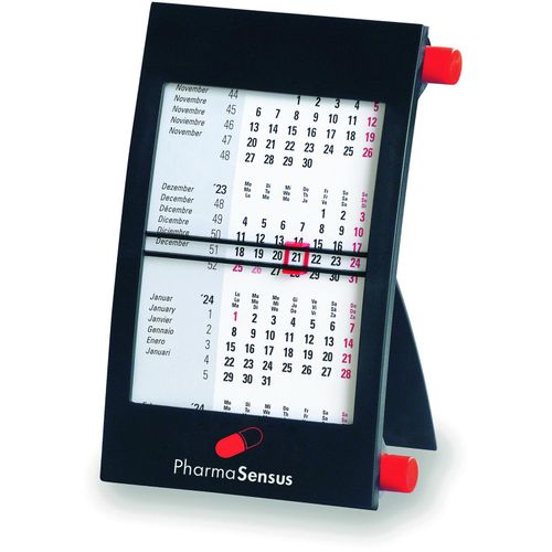 Tischkalender Der Klassiker, 6-sprachig (Art.-Nr. CA874689) - Tischkalender für 2 Jahre mit patentier...