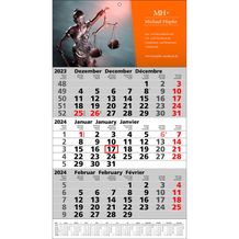 Papierwandkalender Standard 1 plus (Kalendarium schwarz / rot) (Art.-Nr. CA983769)