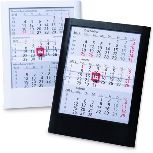 Tischkalender 'Standard', 6-sprachig (Art.-Nr. CA995038) - Tischkalender für 2 Jahre mit 24 zweifa...