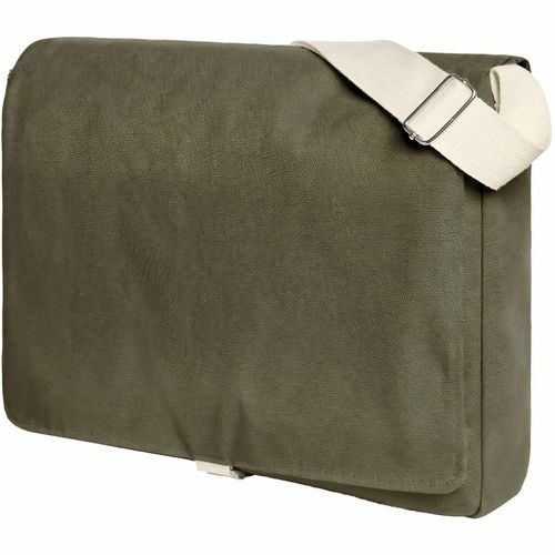 Umhängetasche LIKE (Art.-Nr. CA069850) - Überschlagtasche mit wertigen Metall-Ac...