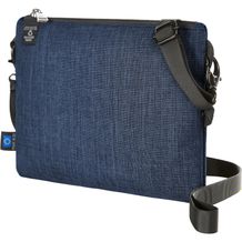 Reißverschluss-Tasche EUROPE (blau meliert) (Art.-Nr. CA274248)