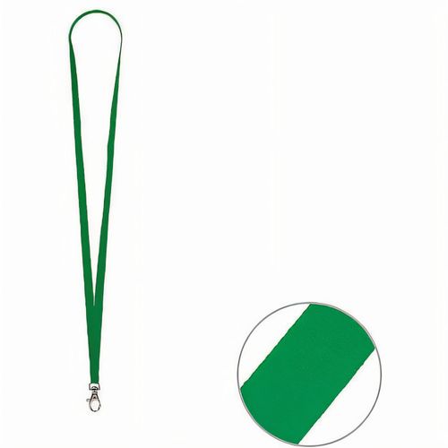 Schlüsselband/Lanyard "Standard", Bandbreite 10 mm (Art.-Nr. CA010177) - flachgewebtes Polyester mit Karabinerhak...