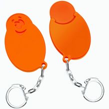 Chiphalter mit 1-Chip "Gesicht" (orange / orange) (Art.-Nr. CA029878)