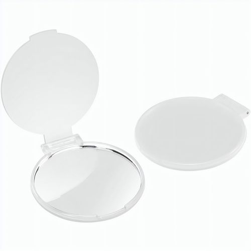 Taschenspiegel, rund (Art.-Nr. CA037713) - mit aufklappbarem Deckel, der auch als...