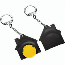 Chiphalter mit 1-Chip "Haus" (Gelb / schwarz) (Art.-Nr. CA039639)