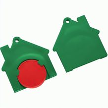 Chiphalter mit 1-Chip "Haus" (rot / grün) (Art.-Nr. CA053802)