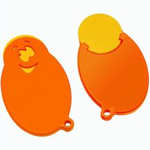 Chiphalter mit 1-Chip "Gesicht" (gelb / orange) (Art.-Nr. CA053912)