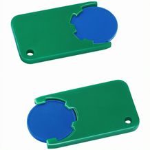 Chiphalter mit 1-Chip "Beta" (blau / grün) (Art.-Nr. CA056010)